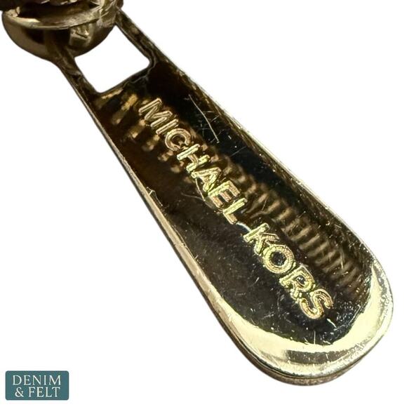 Michael Kors Jet Set Travel Large Logo Zip Long Wallet in Brown Vanilla MK Print - Picture 6 of 9